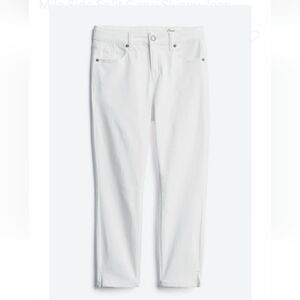 Cosmic Blue Love Milo Split Capri Skinny Jean, White, 4